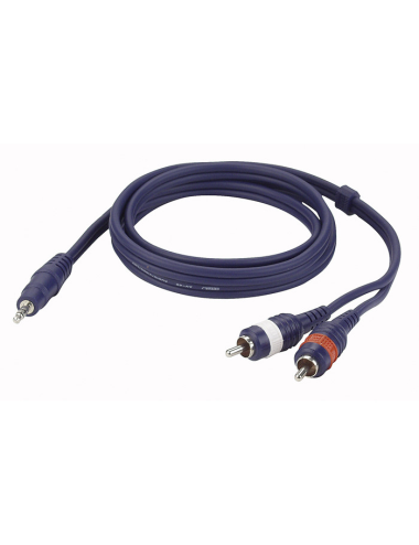 Adaptateur minijack - 2 x RCA