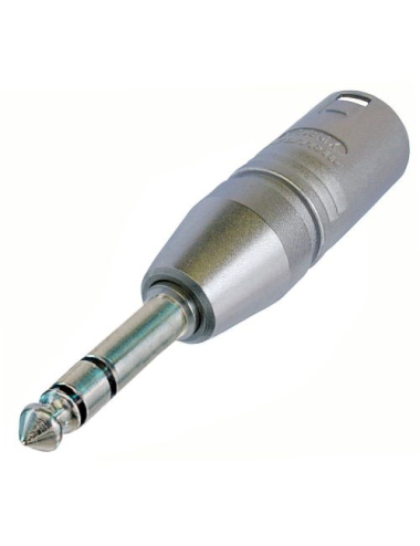 Adaptateur XLR 3 poles Mâle / Jack 6,35 stéréo Mâle Format connecteur