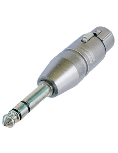 Adaptateur XLR 3 poles Femelle / Jack 6,35 stéréo Mâle Format connecteur