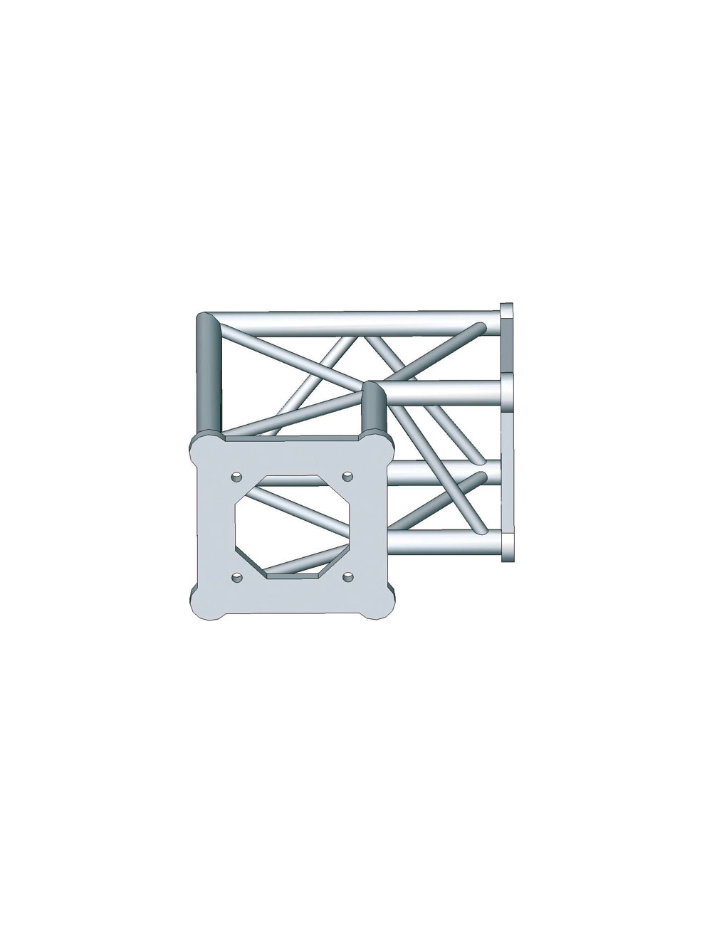 90° angle 2 departures 0m25 x 0m25 - 57ASC1522