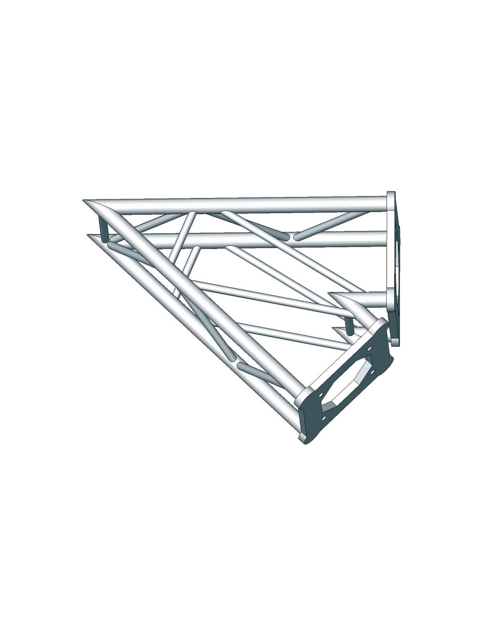 Angle 45° 2 departures 0m40 x 0m40 - 57ASC1520