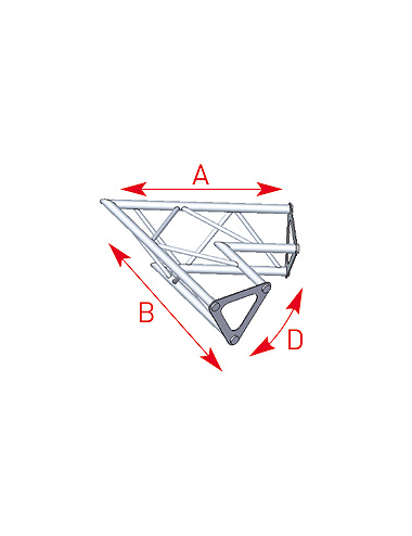 Angle 2 departures 60° lg 0m40 x 0m40 - 57ASD1521