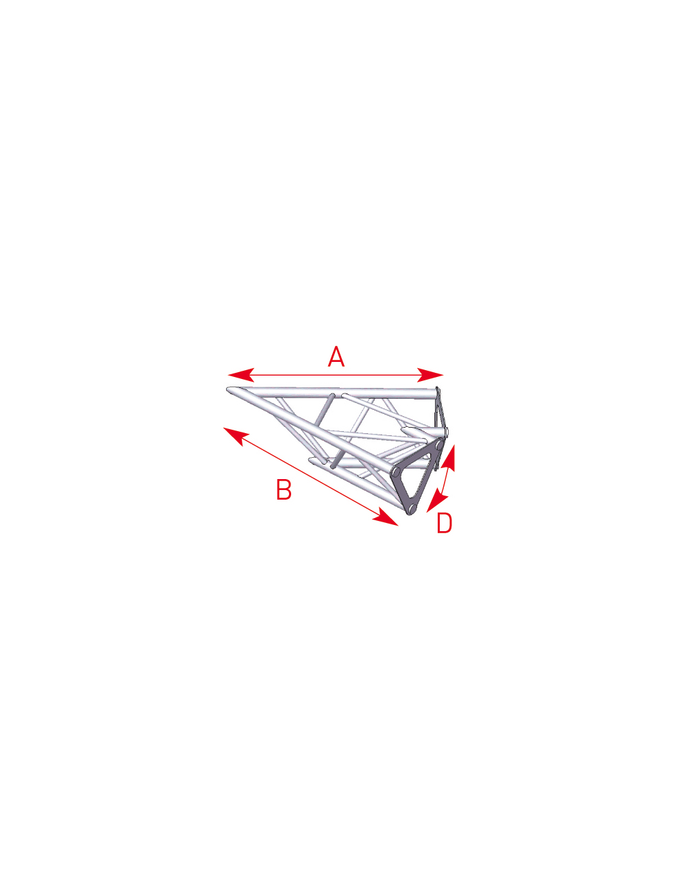 Angle 2 departures 45° lg 0m40 x 0m40 - 57ASD1520