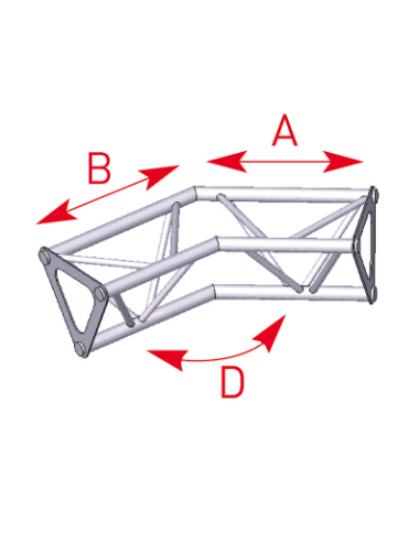 Angle 2 départs 135° lg 0m25 x 0m25 - 57ASD1525