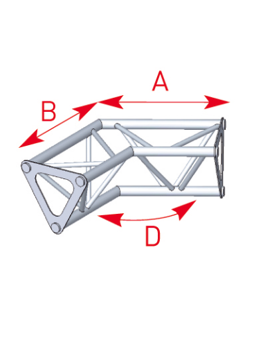 Angle 2 départs 120° lg 0m25 x 0m25 - 57ASD1524