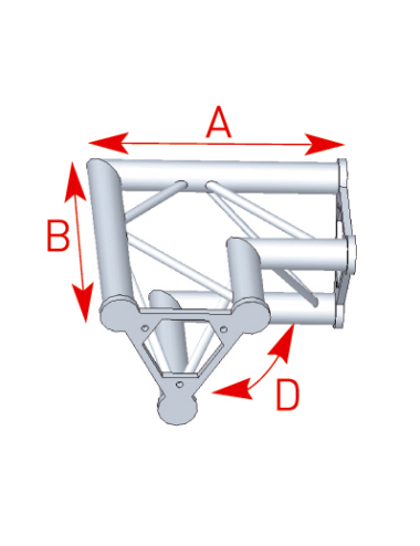 Angle 2 départs 90° lg 0m40 x 0m40 - 57ASD22