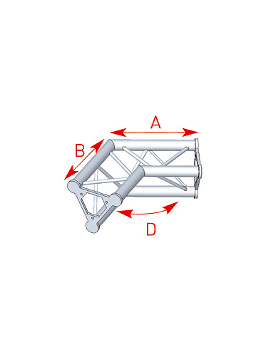 Angle 2 départs 120° lg 0m40 x 0m40 - 57ASD24