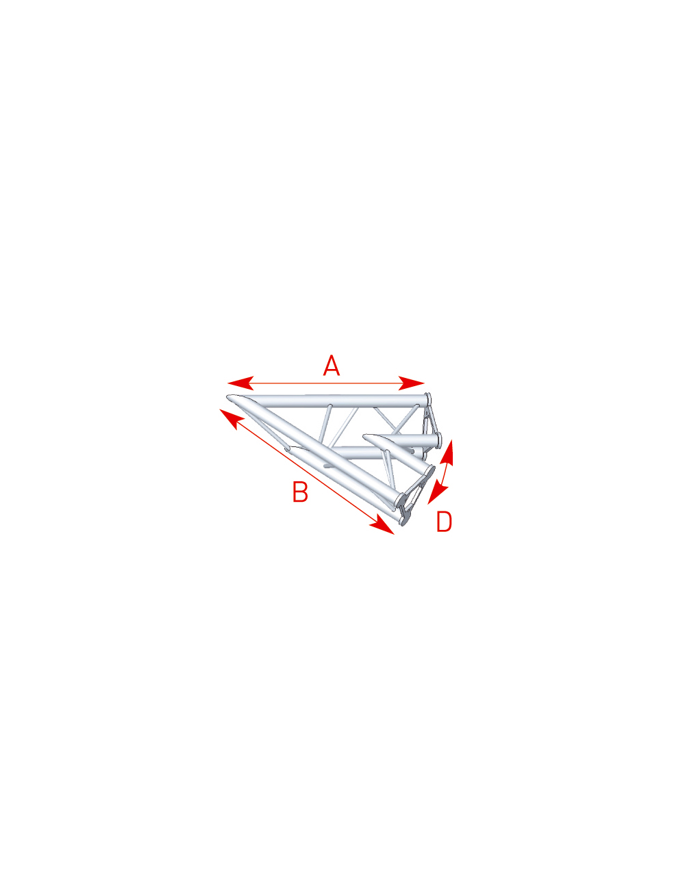 Angle 2 departures 45° lg 0m80 x 0m80 - 57ASD20