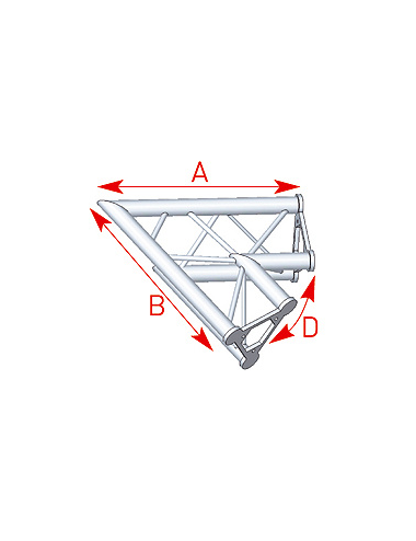 Angle 2 departures 60° lg 0m80 x 0m80 - 57ASD21