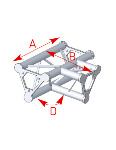 Angle 3 flat starts 90° lg 0m40 x 0m55 - 57ASD33