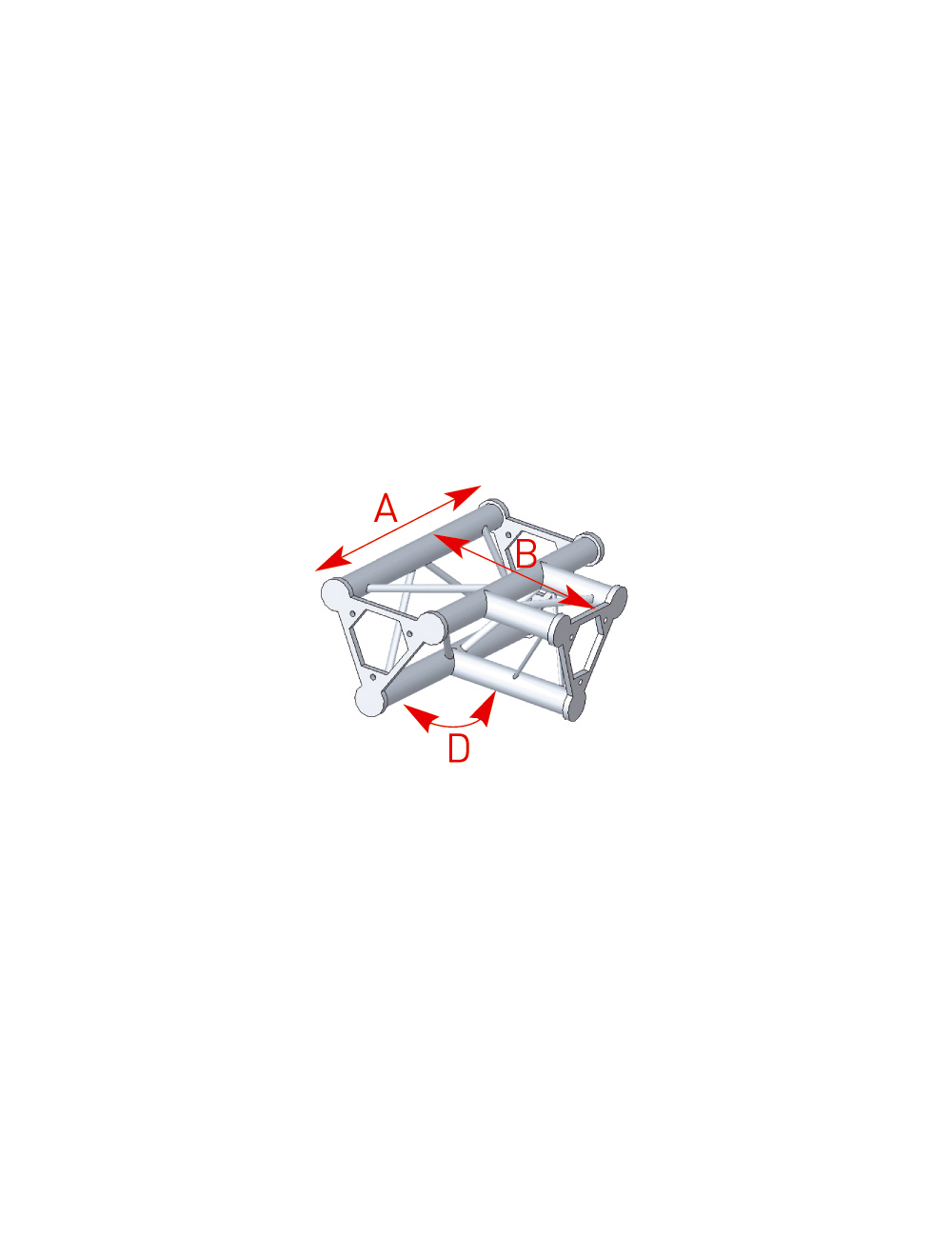 Angle 3 flat starts 90° lg 0m40 x 0m55 - 57ASD33