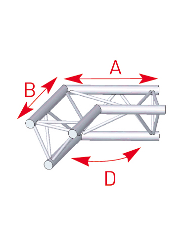 Angle 2 départs 120° lg 0m50 x 0m50 - 57ASX24