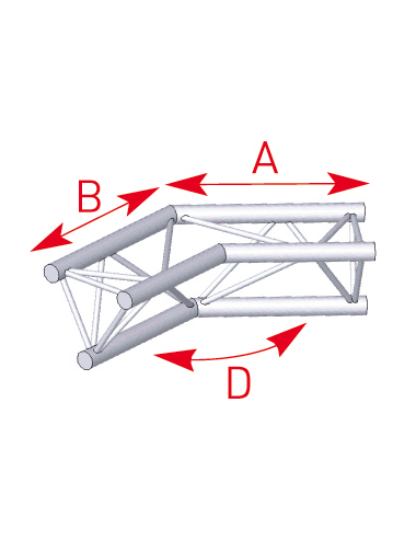 Angle 2 départs 135° lg 0m50 x 0m50- 57ASX25