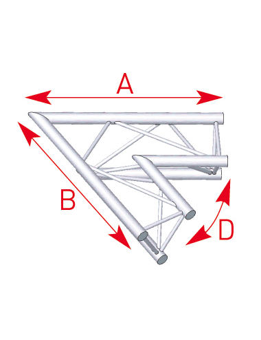 Angle 2 départs 60° lg 1m00 x 1m00- 57ASX21