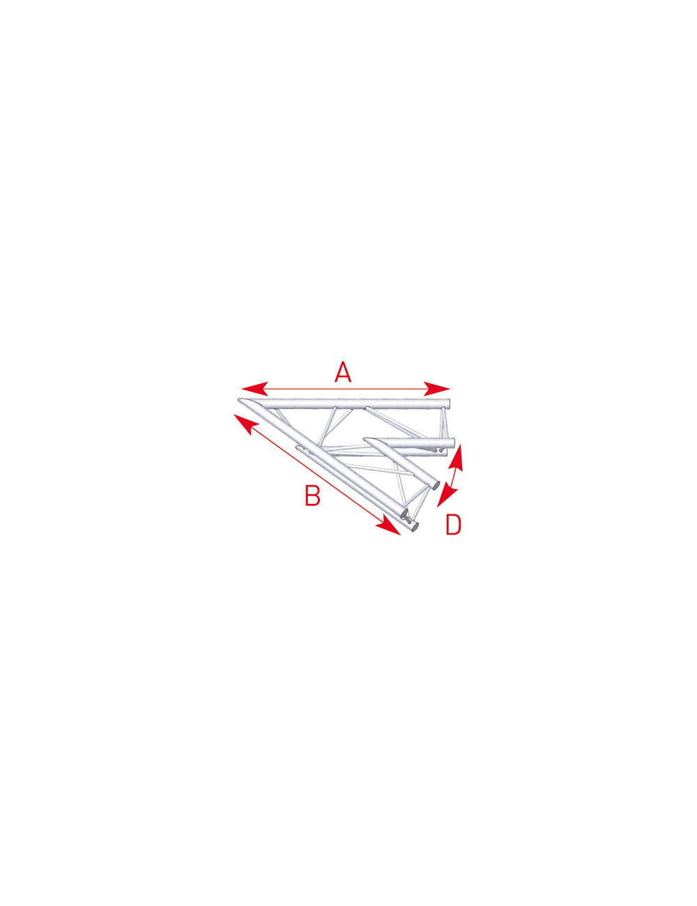 Angle 2 départs 45° lg 1m00 x 1m00- 57ASX20