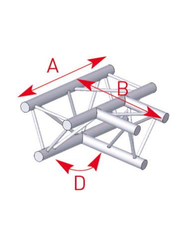 Angle 3 flat starts 90° lg 0m50 x 0m71- 57ASX33