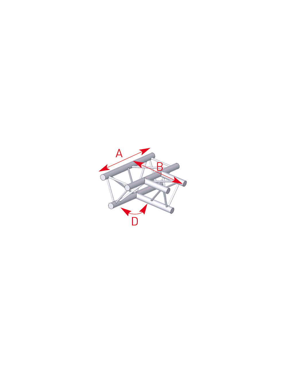 Angle 3 flat starts 90° lg 0m50 x 0m71- 57ASX33