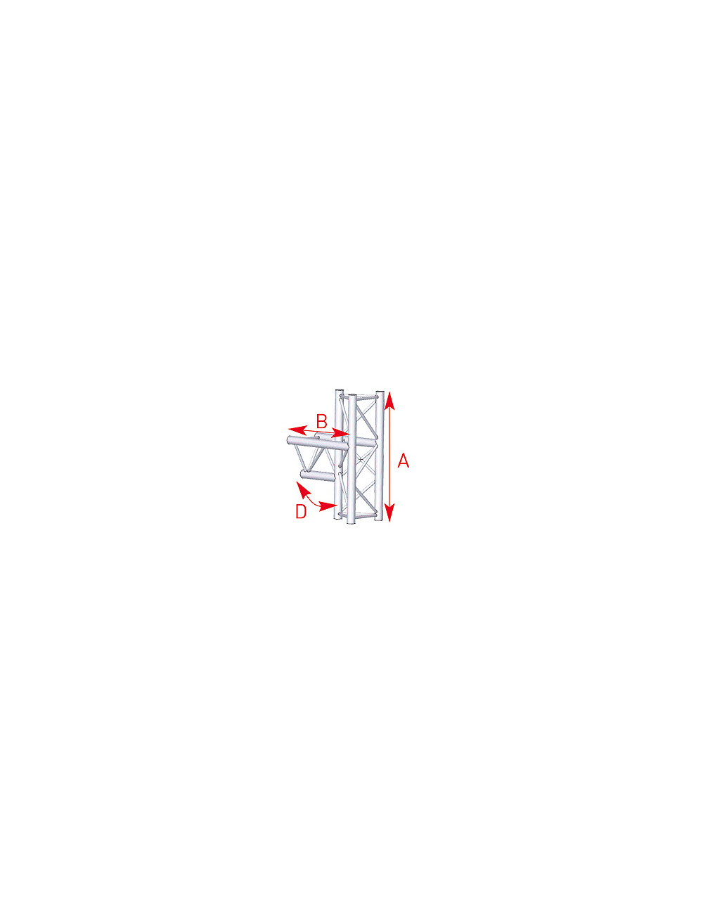 Angle médian 3 départs 90° lg 0m50 x 0m71- 57ASX35