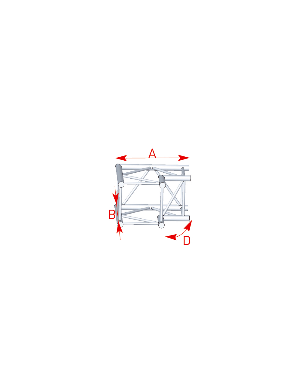 Angle 2 départs 90° lg 0m50 x 0m50 - 57ASZ22