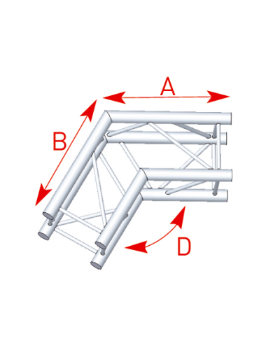 Angle 2 départs 120° lg 0m50 x 0m50 - 57ASZ24