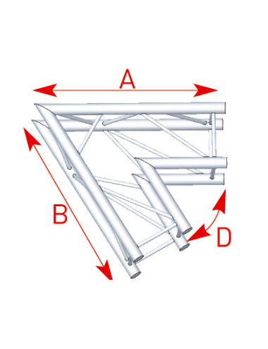 Angle 2 départs 60° lg 1m00 x 1m00 - 57ASZ21