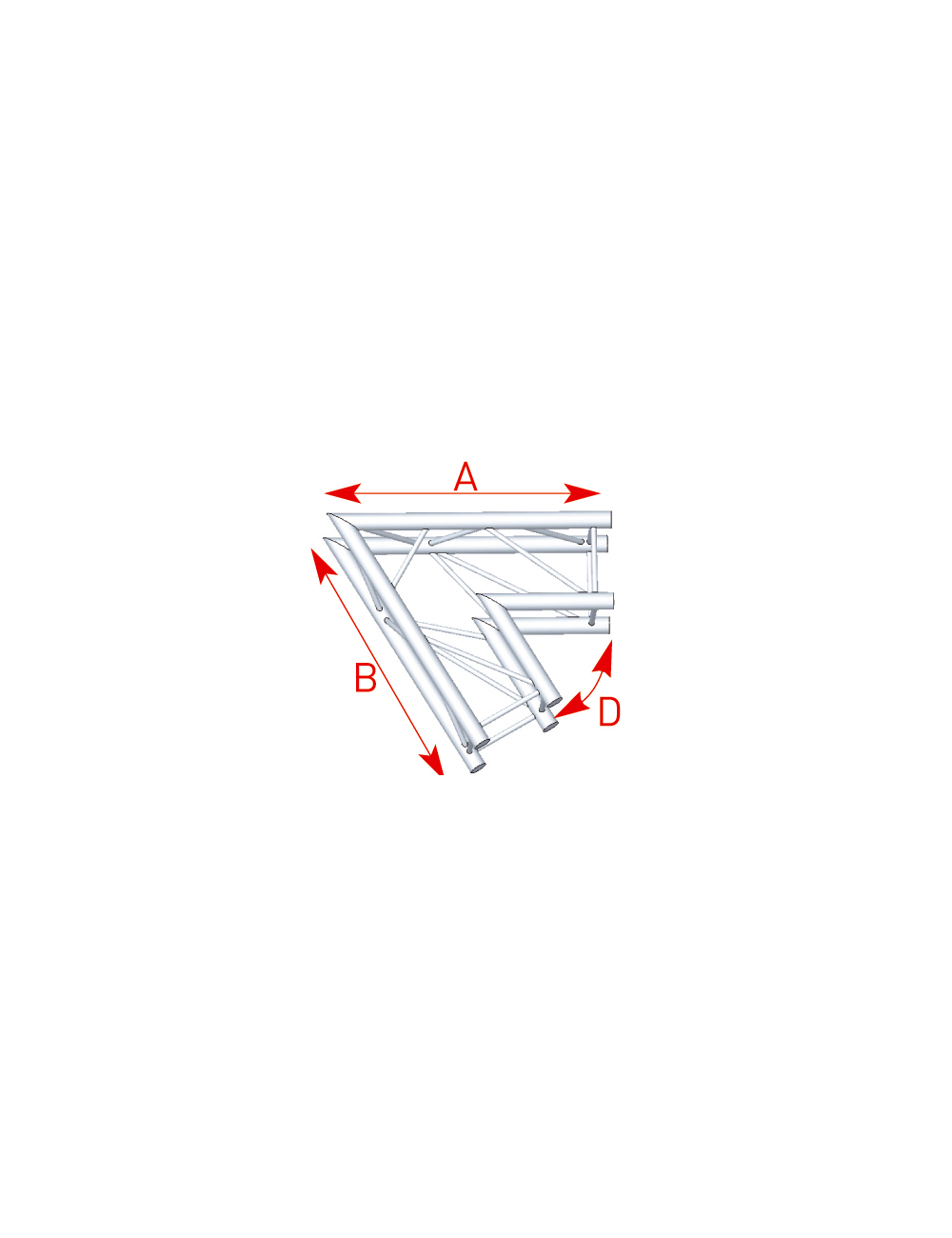 Angle 2 départs 60° lg 1m00 x 1m00 - 57ASZ21