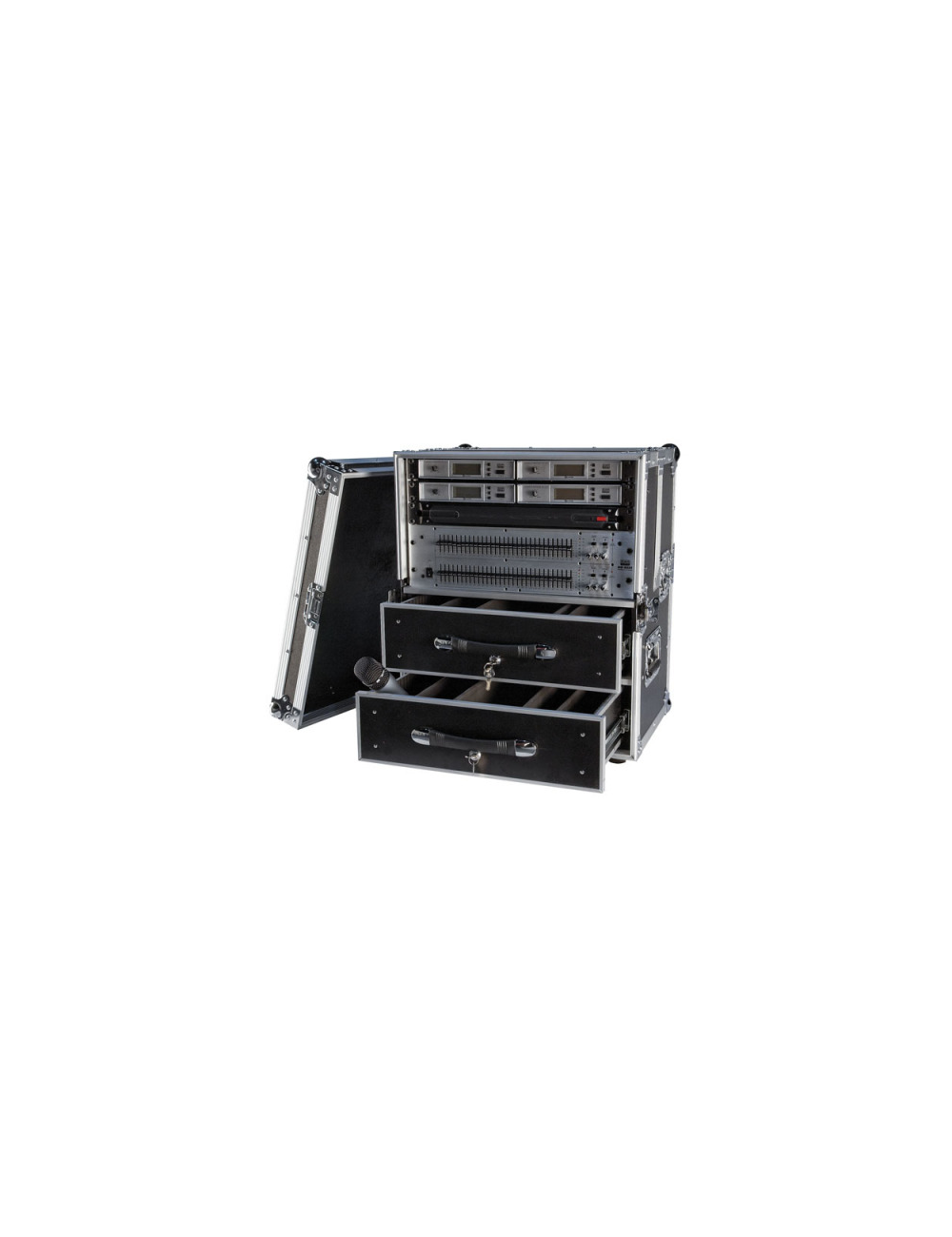 Flight case pour Micros HF 2