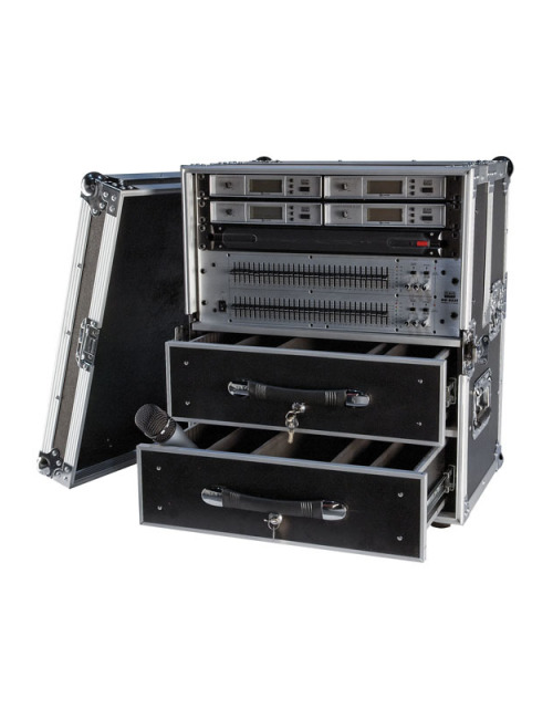 Flight case pour Micros HF 2