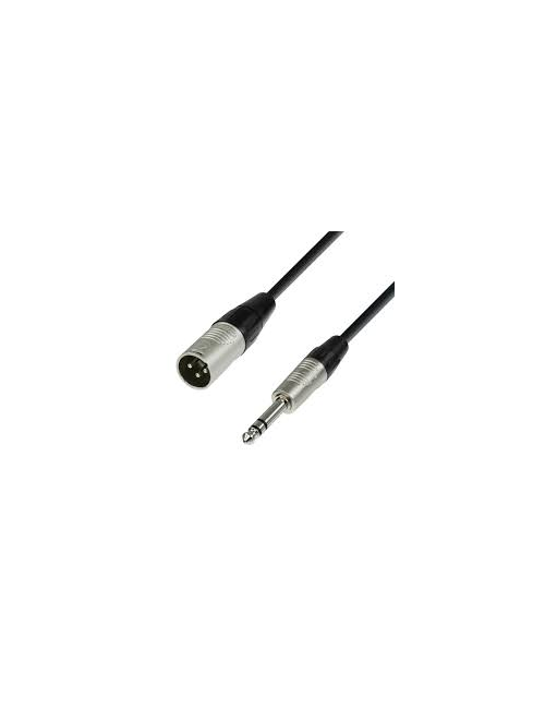 Micro XLR / XLR cable, length 3m, Plug NEUTRIK