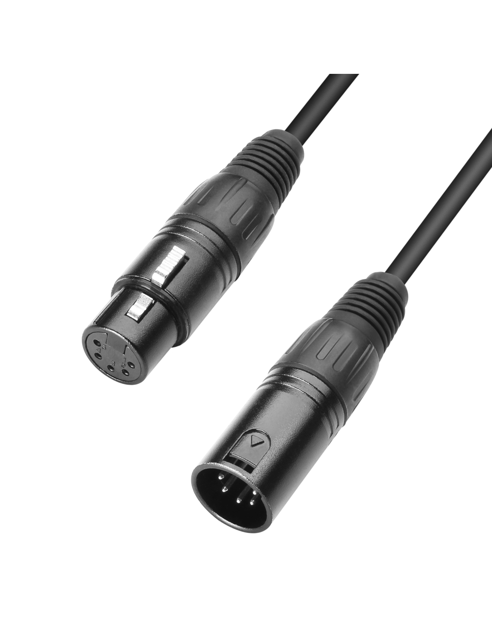 DMX cable XLR male 5 points to XLR female 5 points 0.5 m ECO