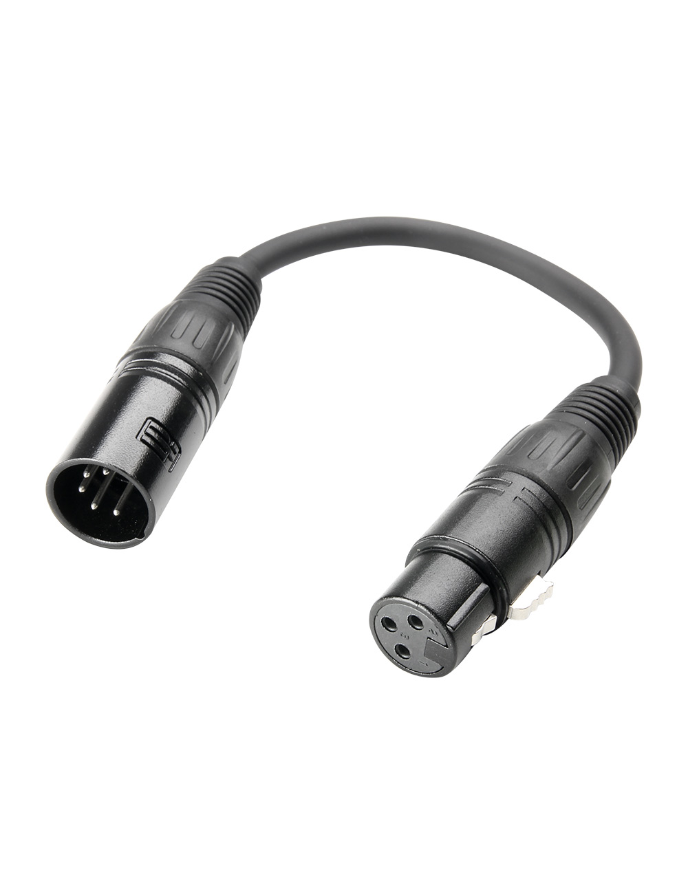 Adaptateur DMX XLR 5 Points mâle vers XLR 3 Points femelle ECO