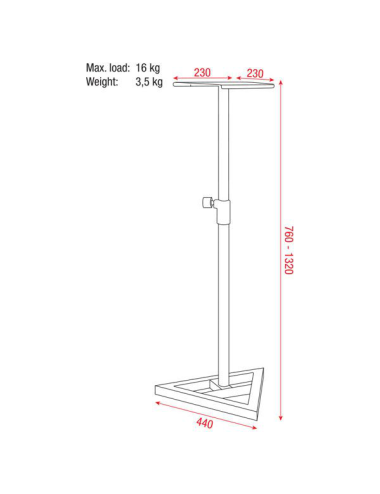 Monitoring speaker stand