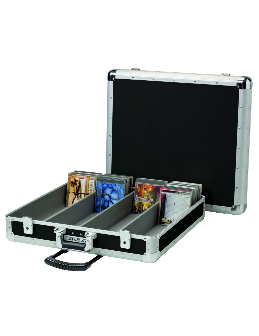 200 CD CASE TROLLEY BLACK