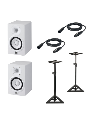 BUNDLE 2 HS5W + 2 CABLES XLR + 2 PIEDS