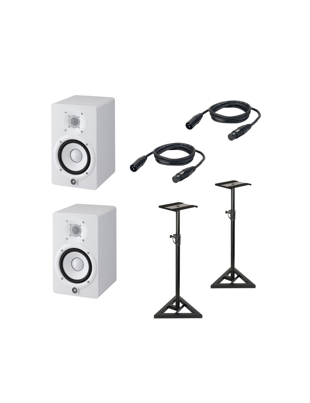 BUNDLE 2 HS5W + 2 CABLES XLR + 2 PIEDS