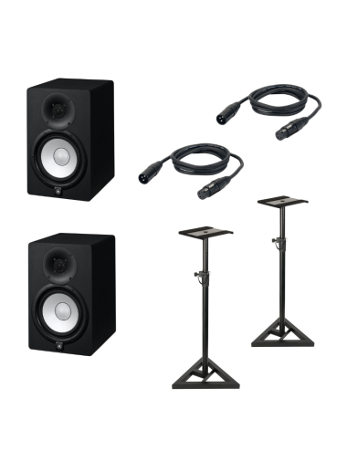 BUNDLE 2 HS7 + 2 CABLES XLR + 2 PIEDS