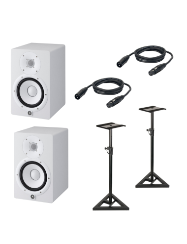 BUNDLE 2 HS7W + 2 CABLES XLR + 2 PIEDS