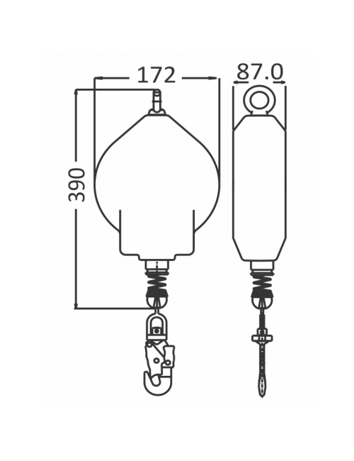 Antichute de charge (maxi 250 kg)