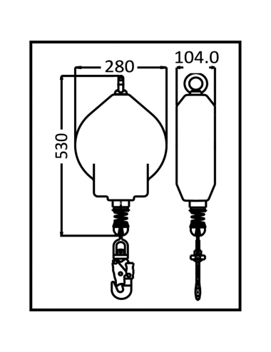 Antichute de charge (maxi 500 kg)