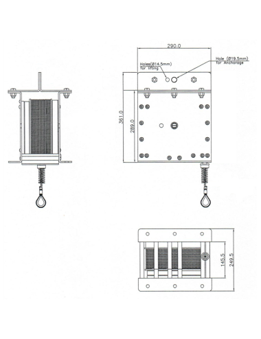 Antichute de charge (maxi 1000 kg)